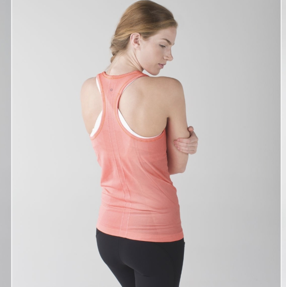 Lululemon Swiftly Tech Racerback Heathered Grapefruit - Picture 2 of 8